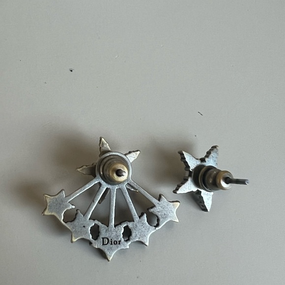 Christian Dior Crystal Star Earrings - Picture 3 of 4